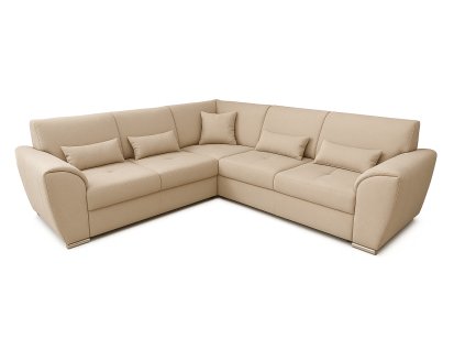 LAURES VINTINO Rohová rozkladacia sedačka ROYAL L+2 bežova 1