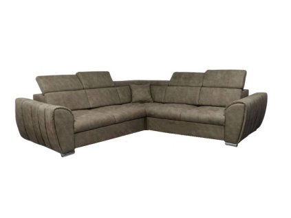 LAURES VINTINO Rohová rozkladacia sedačka GRENADE ZARIA P hnedá 1