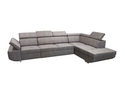 LAURES VINTINO Rohová rozkladacia sedačka MAXIM MAXI P sivá 1