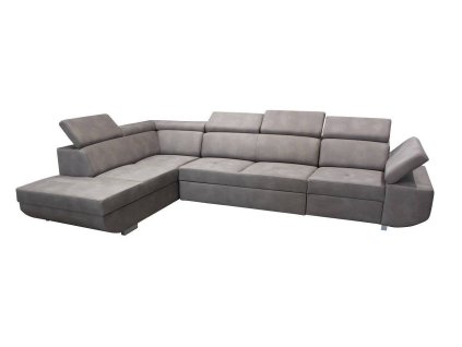 LAURES VINTINO Rohová rozkladacia sedačka MAXIM MAXI L sivá 1