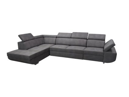 LAURES VINTINO Rohová rozkladacia sedačka MAXIM MAXI L antracit 1