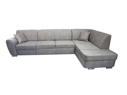 LAURES VINTINO Rohová rozkladacia sedačka DOLORES LETTO P sivá 1