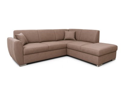 LAURES VINTINO Rohová rozkladacia sedačka DOLORES LETTO P hnedá 1