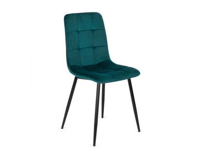 vintino laures jedalenska stolicka monza zelena čierne nohy zamatová velurova welurova stolicka 1