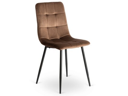 vintino laures jedalenska stolicka monza hneda čierne nohy zamatová velurova welurova stolicka 5