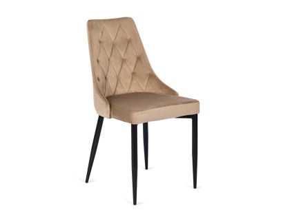 vintino laures jedálenska stolicka bezova imola zamatova velvet cierne nohy 1