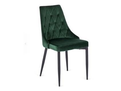 vintino laures jedálenska stolicka smaragdova zelena imola zamatova velvet cierne nohy 1