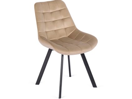 LAURES VINTINO calunene kreslo stolicka do jedalne kuchyne zamat zamatová bezova 1