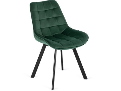LAURES VINTINO calunene kreslo stolicka do jedalne kuchyne zamat zamatová smaragdovo zelena 1