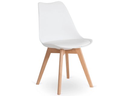 vintino laures jedálenska stolicka forli biela zamatova velurova loft velvet cierne nohy 5