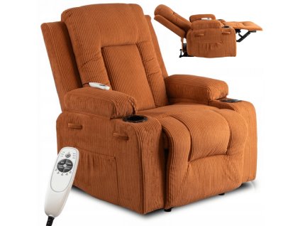 vintino laures masazne kozene kreslo arien mansester polohovatelne ryšavé kreslo do obyvacky 3