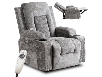 vintino laures masazne kozene kreslo arien zamat polohovatelne sivé kreslo do obyvacky 3