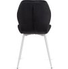 LAURES VINTINO kreslo jedalenska stolička čierna biele nohy 12