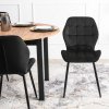 LAURES VINTINO jedalenske kuchynské kreslo čierna farba čierne nohy 5