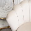 LAURES VINTINO Kreslo VELO krémové zamatové 3