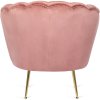 LAURES VINTINO Kreslo VELO ružové zamatové 8