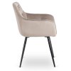 LAURES VINTINO Stolička STAR bežová zamatová 7