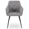 LAURES VINTINO Stolička STAR sivá látka 3
