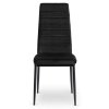 LAURES VINTINO Stolička ROZZANO čierna zamatová 3