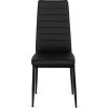LAURES VINTINO Stolička ROZZANO čierna ekokoža 9