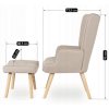 LAURES VINTINO Kreslo AVEZANO bežové 13