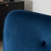 LAURES VINBTINO Kreslo AVEZANO modré zamatové 5