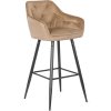 LAURES VINTINO Barová stolička ANDY – béžový velúr 1