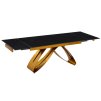 LAURES VINTINO Stôl MATEO 160–240 cm čierny mramor/zlatý 4