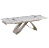 LAURES VINTINO Stôl MATEO 160–240 cm biely mramor/kašmír 4