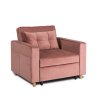 LAURES VINTINO Kreslo JEREMY ružové, z velúru 3