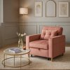 LAURES VINTINO Kreslo JEREMY ružové, z velúru 2