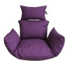 fialovy vankus vankusik pre zavesne hojdacie kreslo ratanove