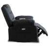 LAURES VINTINO Masážne kreslo AMADEO čierne, ekokoža 5