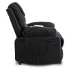 LAURES VINTINO Masážne kreslo s funkciou vstávania MARCOS čierne 8