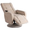 LAURES VINTINO Masážne otočné kreslo STEFANO  béžové 4