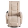 LAURES VINTINO Masážne otočné kreslo STEFANO  béžové 5