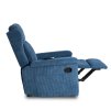 LAURES VINTINO Masážne kreslo ANDREA, modrý menčester 7