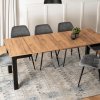 LAURES VINTINO Rozkladací stôl DEMIAN 80–200 cm Dub Craft / Čierna 3