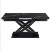 LAURES VINTINO Rozkladací stôl RONNY 160–240 cm Čierny 6