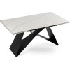 LAURES VINTINO Rozkladací stôl ROCCO 160–240 cm Biely mramor / Čierna 12