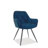 LAURES VINTINO Jedálenská stolička CHERRY MAT VELVET granatova 1