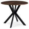 LAURES VINTINO Stôl ERION 90 cm Dub Rustikal / Čierny