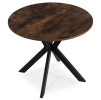 LAURES VINTINO Stôl ERION 90 cm Dub Rustikal / Čierny 9