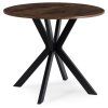 LAURES VINTINO Stôl ERION 80 cm Dub Rustikal / Čierny