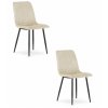 LAURES VINTINO Set 2 kresiel LAVA béžový zamat čierne nohy 1