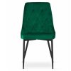 LAURES VINTINO Set 4 stoličiek IMOLA tmavozelený zamat čierne nohy 3