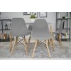 LAURES VINTINO Set 4 stoličiek OSAKA sivé čierne nohy 3