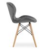 LAURES VINTINOSet 4 zamatových kresiel LAGO šedé 4