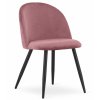 LAURES VINTINO Stolička BELLO tmavoružový zamat čierne nohy 3