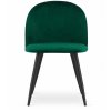 LAURES VINTINO Stolička BELLO zelený zamat čierne nohy 3